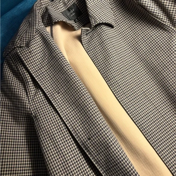 J. Crew Men's Black and Gray Trench Coat - Picture 6 of 8